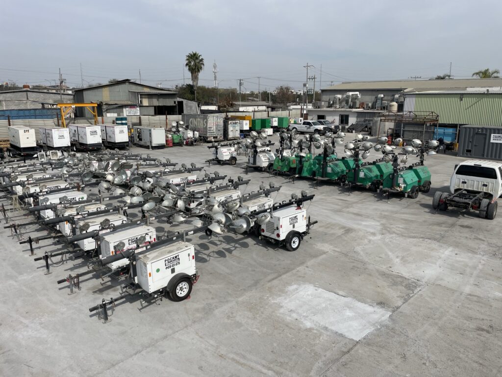 Torre de Iluminación en Obra